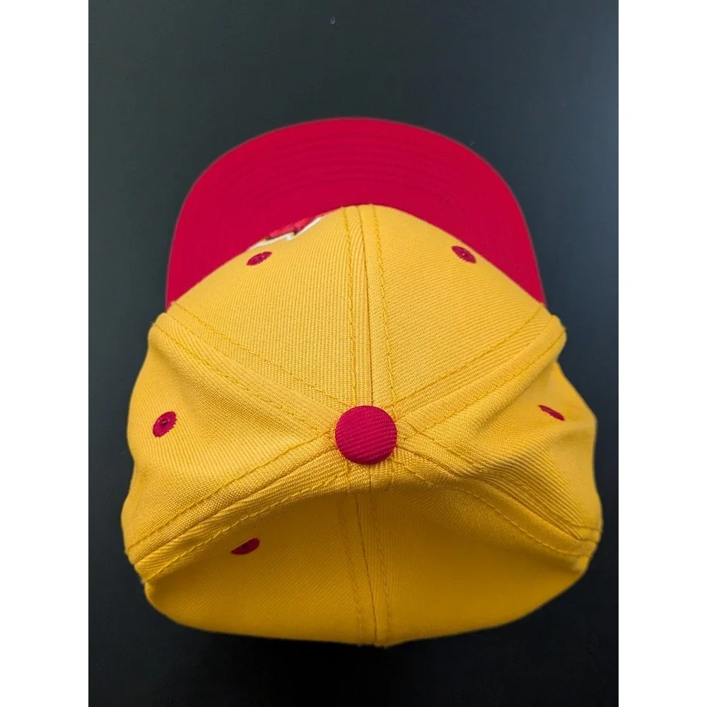 Under Armour Youth Calvert Hall Cardinals Fitted Cap Hat Sz. XS UA501 Yellow/Red